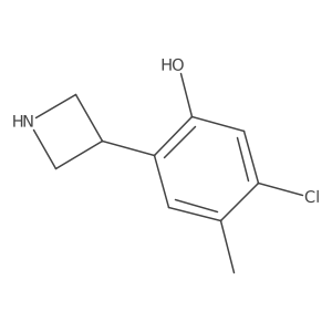 2-(Azetidin-3-yl)-5-chloro-4-methylphenol Structure