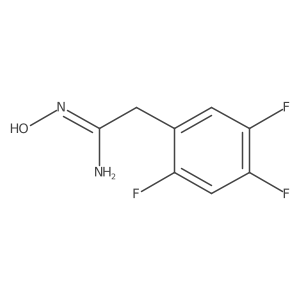 (Z)-N'-hydroxy-2-(2,4,5-trifluorophenyl)ethanimidamide结构式