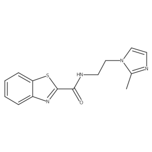 N-(2-(2-methyl-1H-imidazol-1-yl)ethyl)benzo[d]thiazole-2-carboxamide Structure