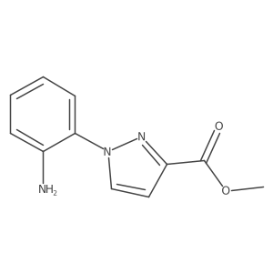 methyl 1-(2-aminophenyl)-1H-pyrazole-3-carboxylate结构式