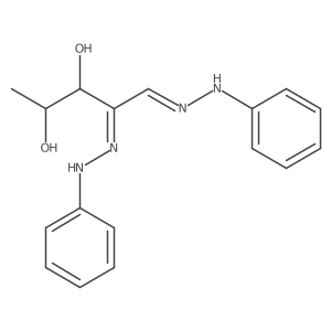 L-erythro-Pentosulose, 5-deoxy-, bis(phenylhydrazone)结构式