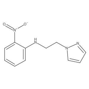 2-nitro-N-[2-(1H-pyrazol-1-yl)ethyl]aniline结构式