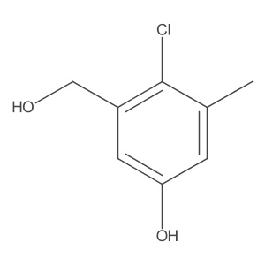 2-Chloro-5-hydroxy-3-methylbenzenemethanol Structure