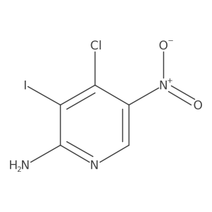 4-Chloro-3-iodo-5-nitropyridin-2-amine Structure