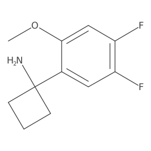 1-(4,5-Difluoro-2-methoxyphenyl)cyclobutan-1-amine Structure