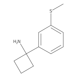 1-[3-(Methylsulfanyl)phenyl]cyclobutan-1-amine Structure