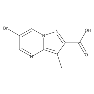 6-Bromo-3-methylpyrazolo[1,5-a]pyrimidine-2-carboxylic acid Structure