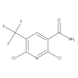 2,6-Dichloro-5-(trifluoromethyl)nicotinamide Structure