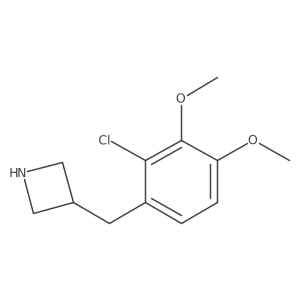 3-(2-Chloro-3,4-dimethoxybenzyl)azetidine结构式