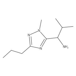2-Methyl-1-(1-methyl-3-propyl-1h-1,2,4-triazol-5-yl)propan-1-amine Structure