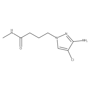 4-(3-Amino-4-chloro-1h-pyrazol-1-yl)-N-methylbutanamide结构式