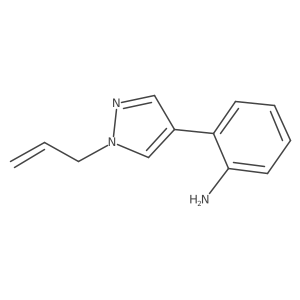2-[1-(prop-2-en-1-yl)-1H-pyrazol-4-yl]aniline结构式