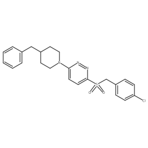 3-(4-Benzylpiperidin-1-yl)-6-((4-chlorobenzyl)sulfonyl)pyridazine结构式