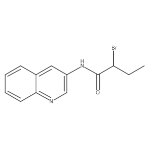 2-Bromo-N-quinolin-3-ylbutanamide结构式