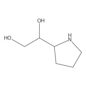 1-(Pyrrolidin-2-yl)ethane-1,2-diol结构式