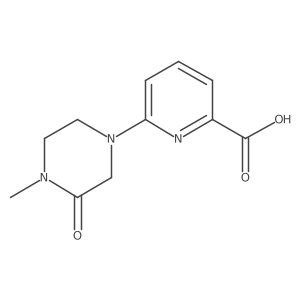 6-(4-Methyl-3-oxopiperazin-1-yl)pyridine-2-carboxylic acid Structure