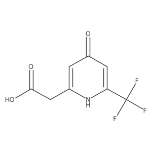 [4-Hydroxy-6-(trifluoromethyl)pyridin-2-YL]acetic acid结构式