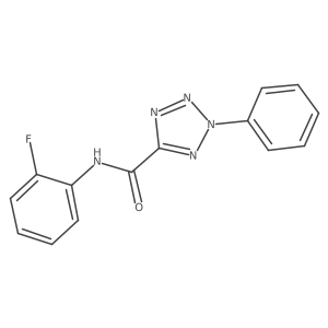 N-(2-fluorophenyl)-2-phenyl-2H-tetrazole-5-carboxamide Structure