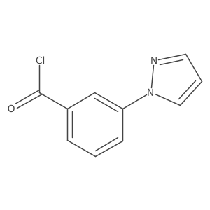 3-(1H-Pyrazol-1-yl)benzoyl chloride Structure