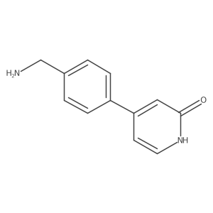 4-(4-(aminomethyl)phenyl)pyridin-2(1H)-one Structure