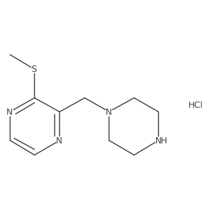 2-(Methylthio)-3-(piperazin-1-ylmethyl)pyrazine hydrochloride结构式