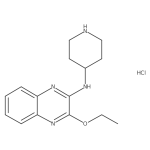3-ethoxy-N-(piperidin-4-yl)quinoxalin-2-amine hydrochloride Structure