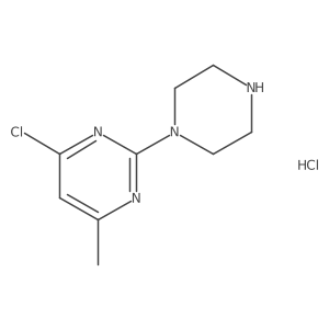 4-Chloro-6-methyl-2-(piperazin-1-yl)pyrimidine hydrochloride Structure