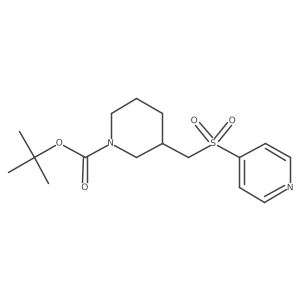 tert-Butyl 3-((pyridin-4-ylsulfonyl)methyl)piperidine-1-carboxylate Structure