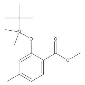 Methyl 2-((tert-butyldimethylsilyl)oxy)-4-methylbenzoate结构式
