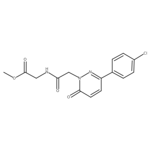 methyl N-{[3-(4-chlorophenyl)-6-oxopyridazin-1(6H)-yl]acetyl}glycinate结构式