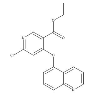 Ethyl 6-chloro-4-(quinolin-5-yloxy)nicotinate Structure