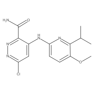 4-(6-Isopropyl-5-methoxypyridin-2-ylamino)-6-chloropyridazine-3-carboxamide结构式