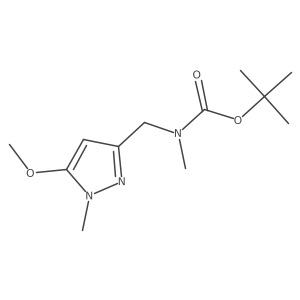 Tert-butyl (5-methoxy-1-methyl-1h-pyrazol-3-yl)methylmethylcarbamate结构式