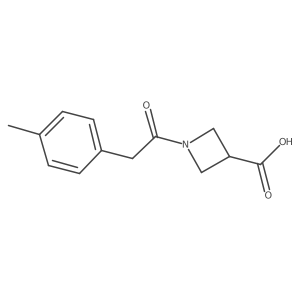 1-(2-(p-Tolyl)acetyl)azetidine-3-carboxylic acid结构式