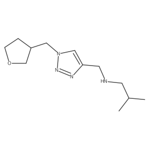 2-Methyl-N-((1-((tetrahydrofuran-3-yl)methyl)-1h-1,2,3-triazol-4-yl)methyl)propan-1-amine Structure