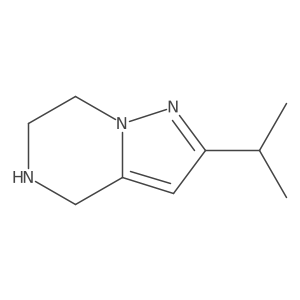 2-Isopropyl-4,5,6,7-tetrahydropyrazolo[1,5-A]pyrazine结构式