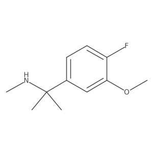 [2-(4-Fluoro-3-methoxyphenyl)propan-2-yl](methyl)amine结构式