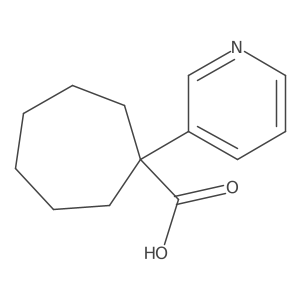 1-(Pyridin-3-yl)cycloheptane-1-carboxylic acid Structure