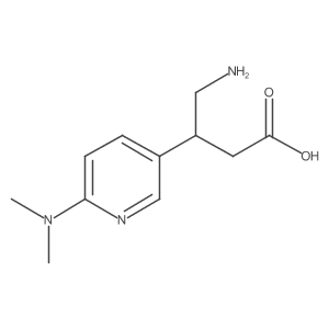 4-Amino-3-[6-(dimethylamino)pyridin-3-yl]butanoic acid结构式