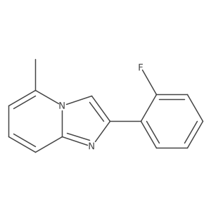 2-(2-Fluorophenyl)-5-methylimidazo[1,2-a]pyridine结构式