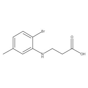 3-((2-Bromo-5-methylphenyl)amino)propanoic acid Structure