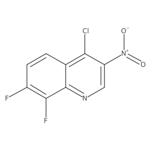 4-Chloro-7,8-difluoro-3-nitroquinoline Structure