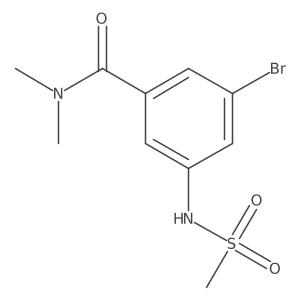 3-Bromo-N,N-dimethyl-5-(methylsulfonamido)benzamide Structure