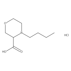4-Butylmorpholine-3-carboxylic acid hydrochloride Structure