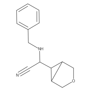 I+/--[(Phenylmethyl)amino]-3-oxabicyclo[3.1.0]hexane-6-acetonitrile结构式