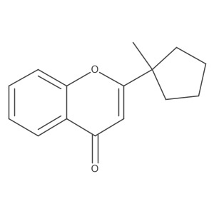 2-(1-Methylcyclopentyl)-4H-chromen-4-one Structure