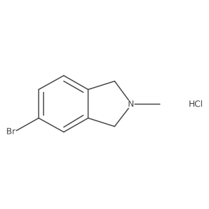 5-Bromo-2-methyl-1,3-dihydroisoindole;hydrochloride结构式