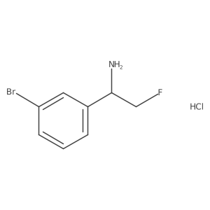 1-(3-Bromophenyl)-2-fluoroethan-1-amine hydrochloride结构式