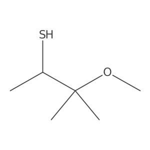 3-Methoxy-3-methylbutane-2-thiol结构式