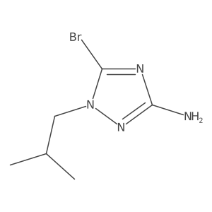 5-Bromo-1-(2-methylpropyl)-1H-1,2,4-triazol-3-amine结构式